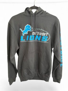 Black Detroit Lions Pullover Hoodie Men's Starter NFL Size Small NWT!